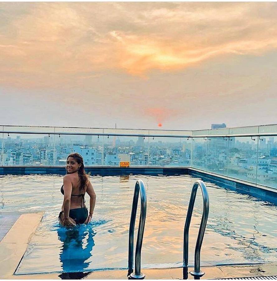 Golden Line Hotel Danang Bagian luar foto